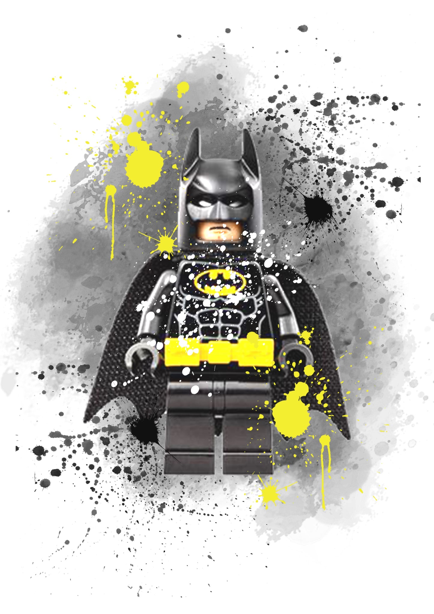 DC Comics Lego Batman Watercolour Set of 4 Prints Wall Art