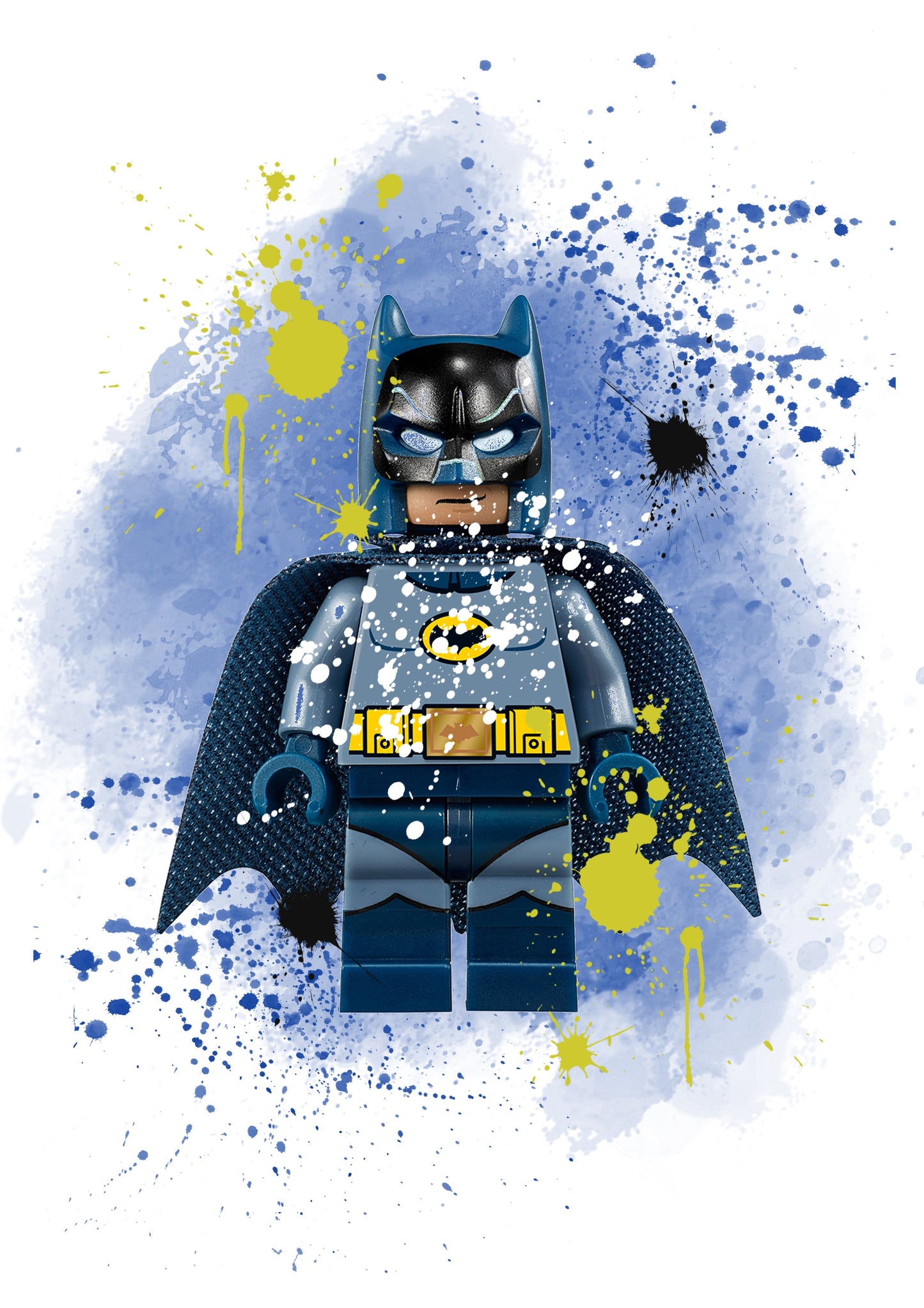 DC Comics Lego Batman Watercolour Set of 4 Prints Wall Art