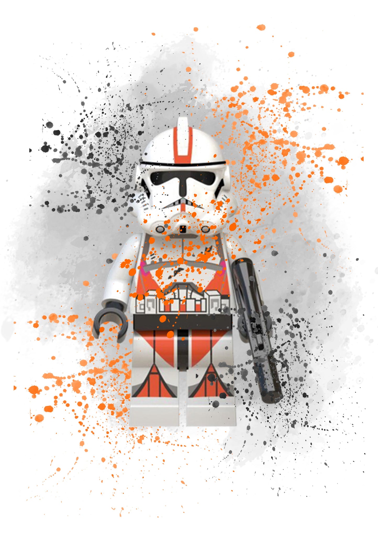 Star Wars Lego Clone Troopers Watercolour Set of 4 Prints Wall Art