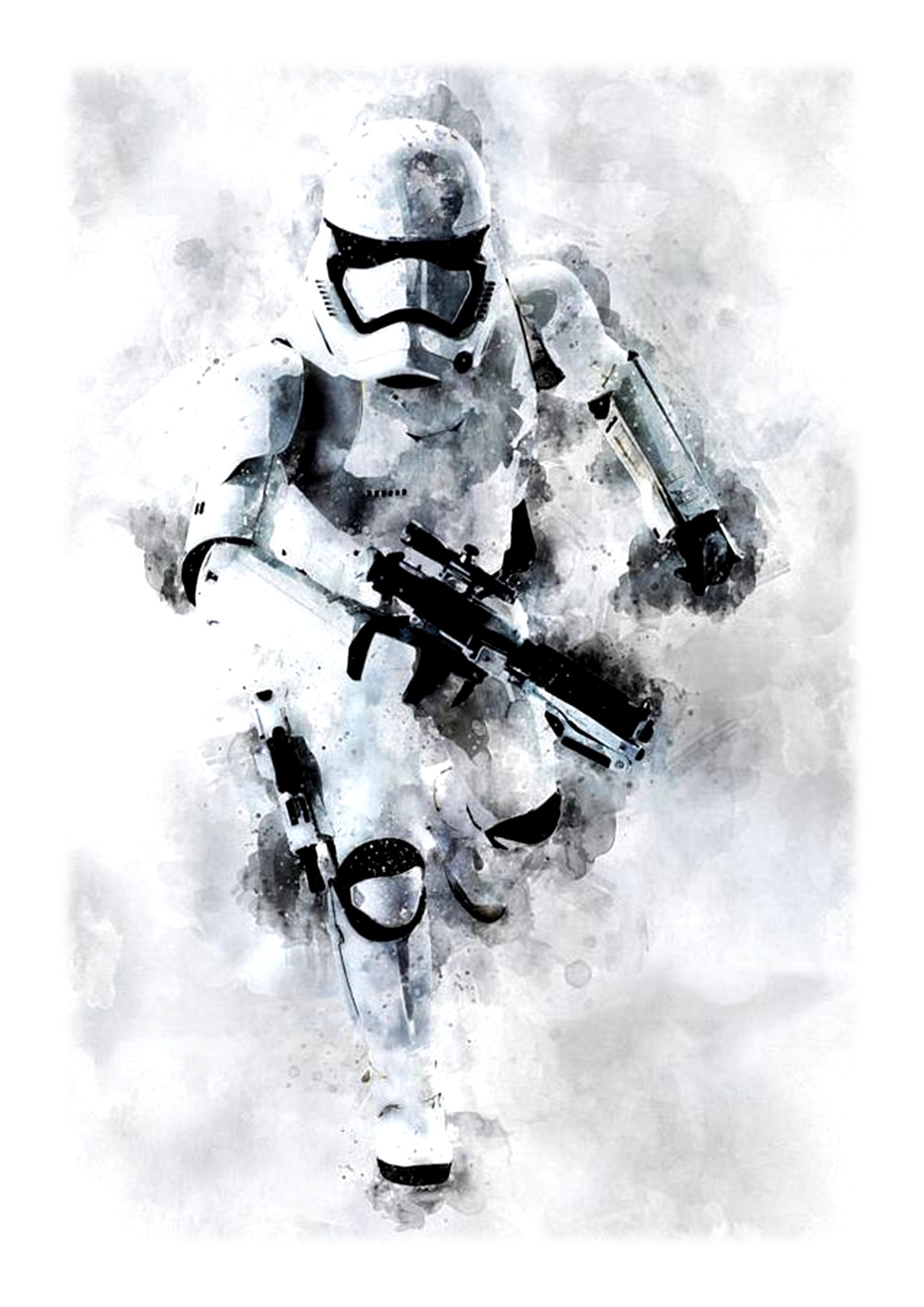 Star Wars Stormtrooper Watercolour Set of 4 Prints Wall Art